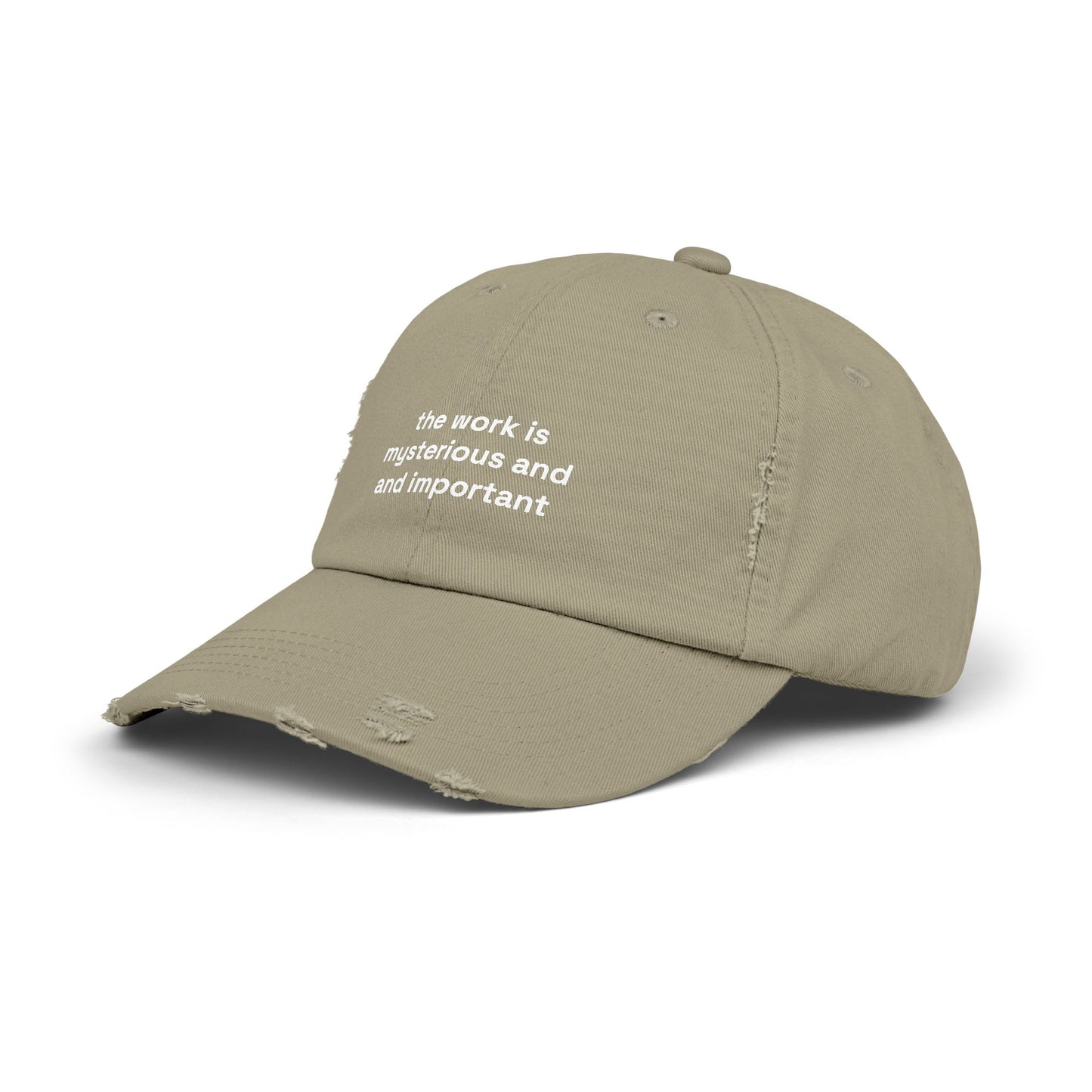The work is mysterious and important