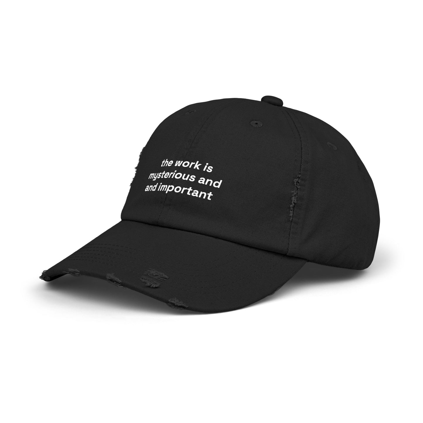 The work is mysterious and important