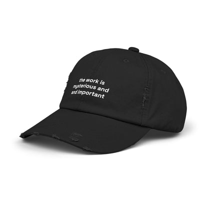 The work is mysterious and important
