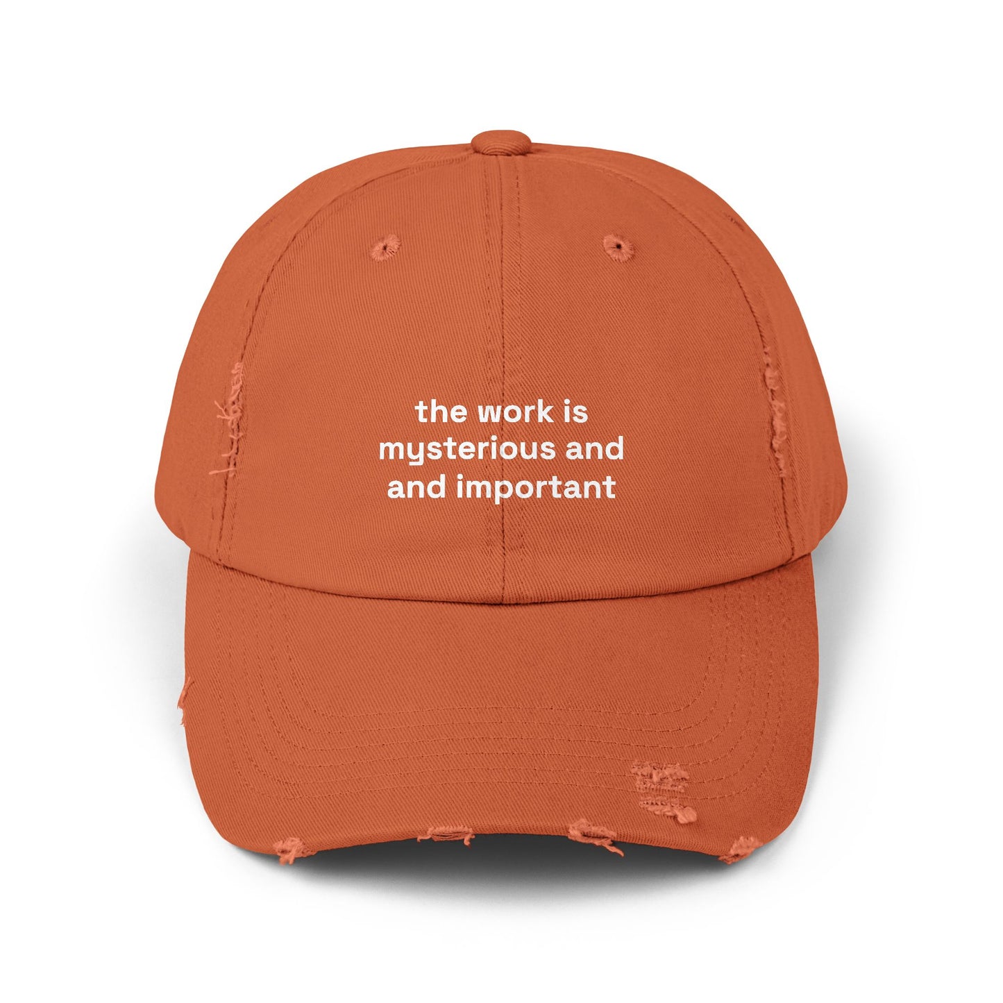 The work is mysterious and important
