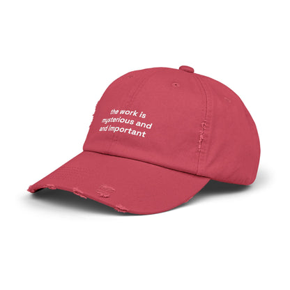 The work is mysterious and important